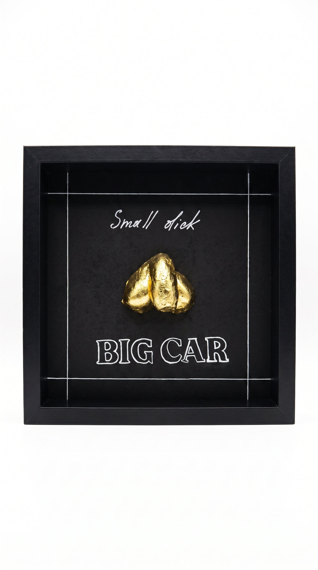 Small Package, Big Car 25*25 cm – Funny 3D Wall Art |Gift for Men