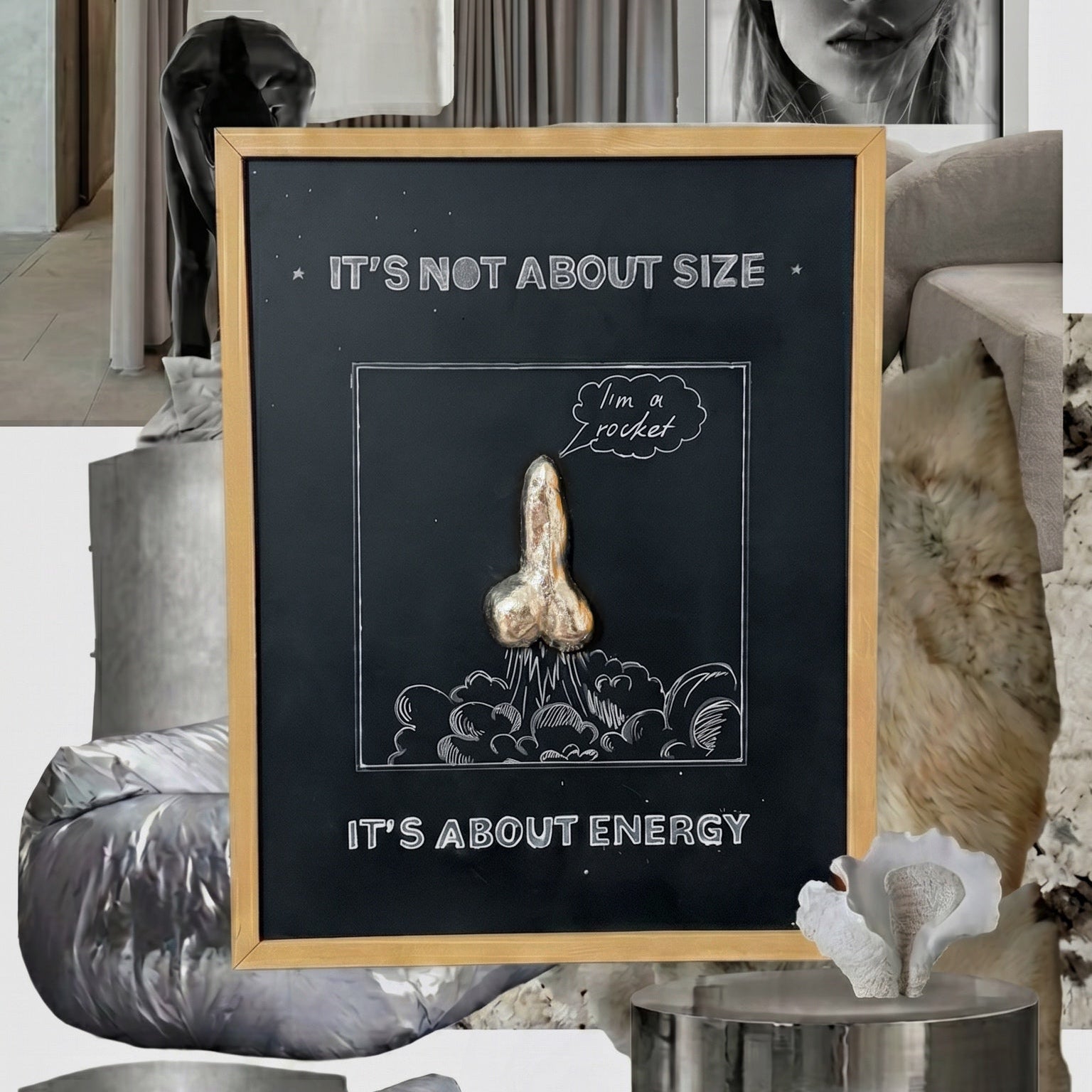 I’m a Rocket – 3D Wall Art (40 × 60 cm)