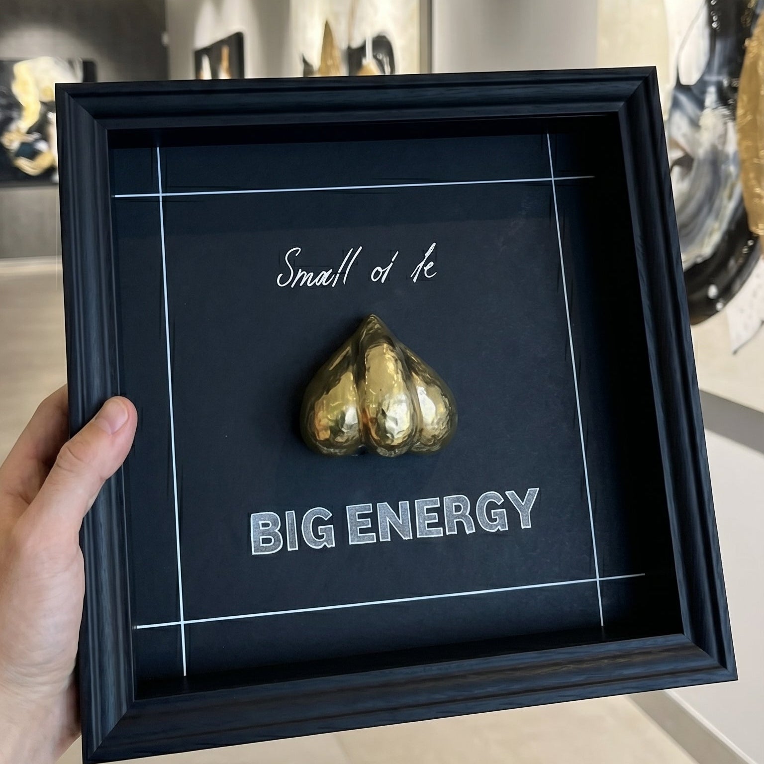 WHITE  Luxury Statement Art (25×25 cm)